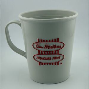 Tim Horton’s Vintage “Always Fresh” Plastic Mug Cup English/French